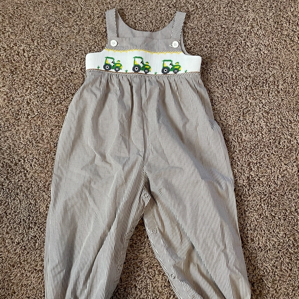 Little boy Tractor Romper
